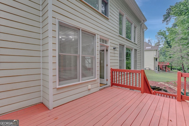 165 Hidden Lake Dr, Fayetteville, GA 30215 - view of wooden terrace