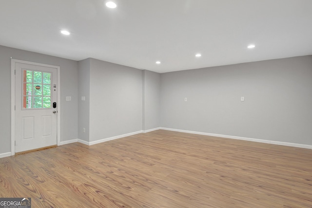 165 Hidden Lake Dr, Fayetteville, GA 30215 - entrance foyer with recessed lighting, light wood-type flooring, and baseboards