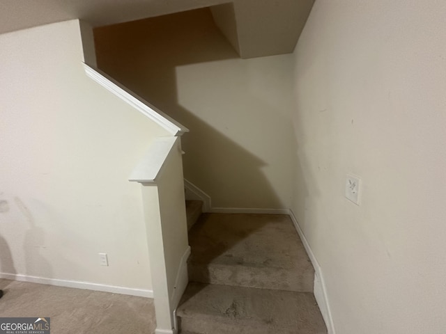 287 Ella Ct, Columbus, GA 31907 - stairs with carpet flooring and baseboards