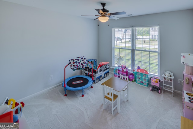 104 Johansen Way, Kingsland, GA 31548 - recreation room with carpet floors and ceiling fan