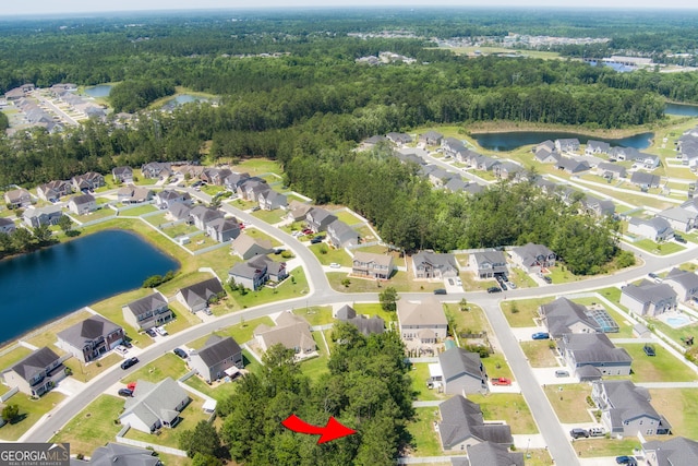 104 Johansen Way, Kingsland, GA 31548 - aerial view of property and surrounding area with a nearby body of water and nearby suburban area