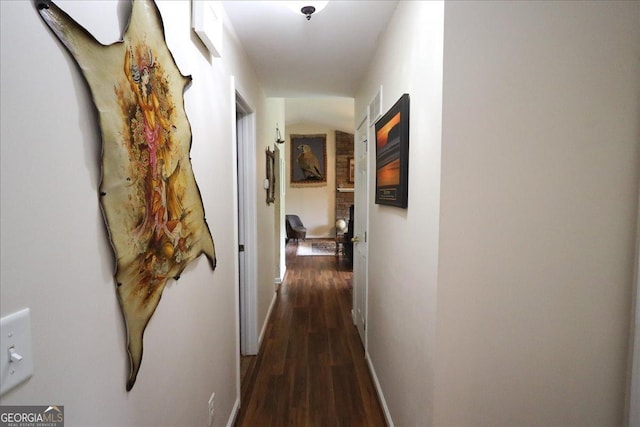 236 Hiram Sudie Rd, Dallas, GA 30157 - corridor with dark wood-style floors and baseboards
