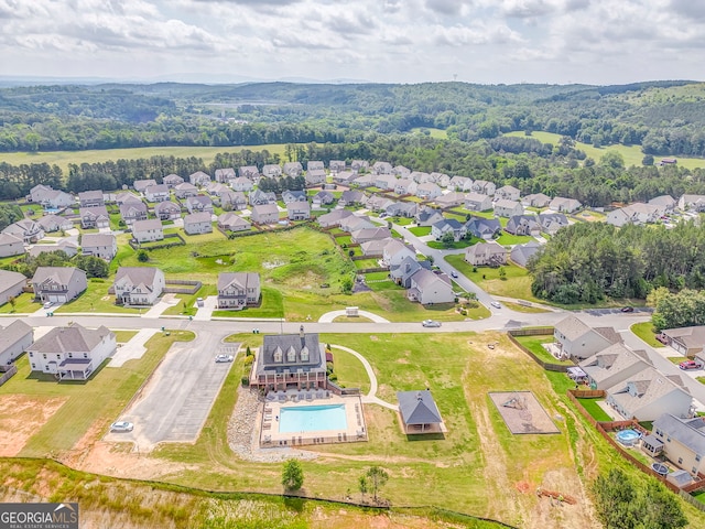 31 Blarneystone Way, Adairsville, GA 30103 - aerial perspective of suburban area with a pool