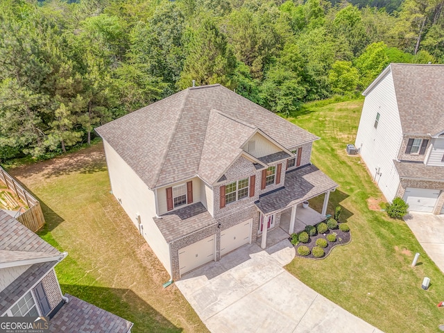 31 Blarneystone Way, Adairsville, GA 30103 - aerial view of property and surrounding area with a heavily wooded area