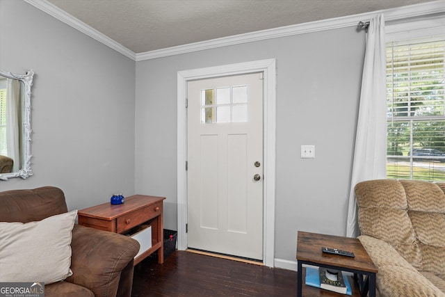 1055 Wrens Hwy, Thomson, GA 30824 - foyer with wood finished floors and crown molding