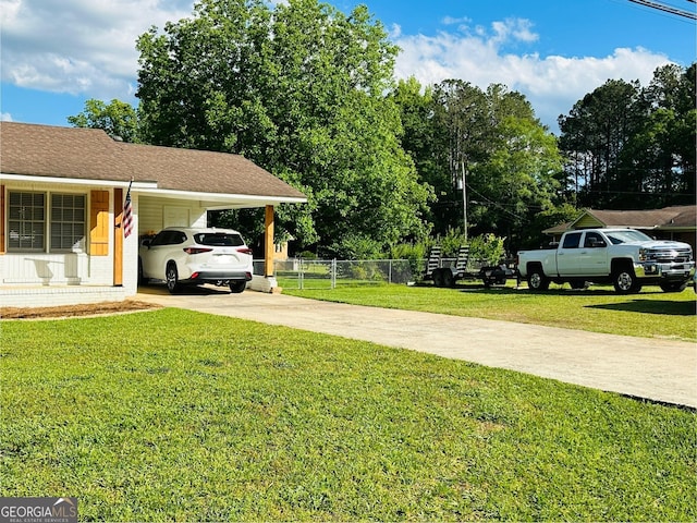 277 N Old Alabama Rd, Thomaston, GA 30286 - view of yard featuring driveway and an attached carport