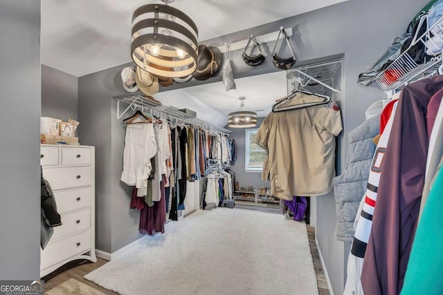 320 Ironhill Trce, Woodstock, GA 30189 - walk in closet with wood finished floors