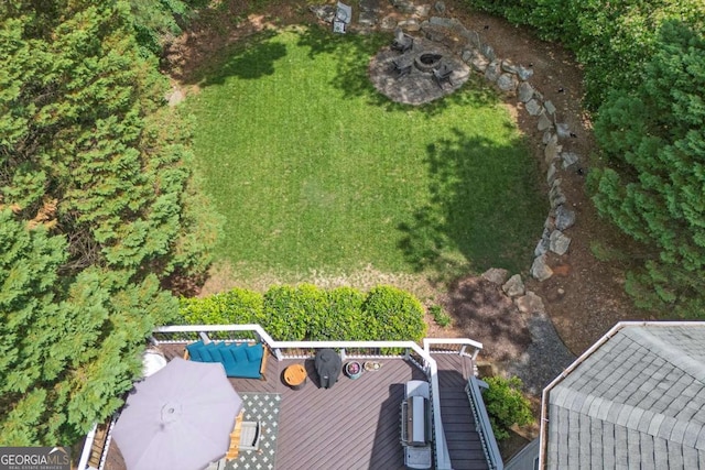 320 Ironhill Trce, Woodstock, GA 30189 - bird's eye view
