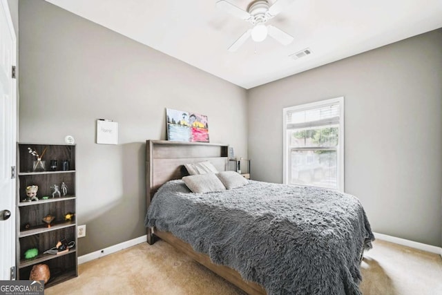 2910 Cross Creek Dr, Cumming, GA 30040 - carpeted bedroom featuring baseboards and ceiling fan