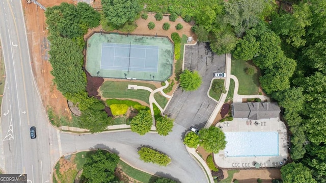 2910 Cross Creek Dr, Cumming, GA 30040 - aerial view of property and surrounding area with a pool area