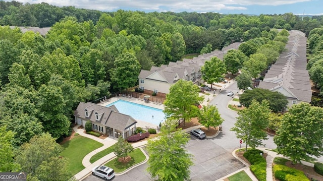 2910 Cross Creek Dr, Cumming, GA 30040 - bird's eye view of a pool