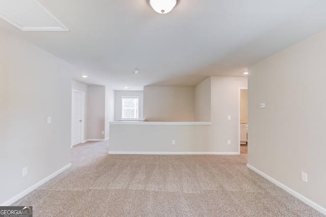6413 River Plantation Dr, Lula, GA 30554 - unfurnished room with light carpet, recessed lighting, and baseboards