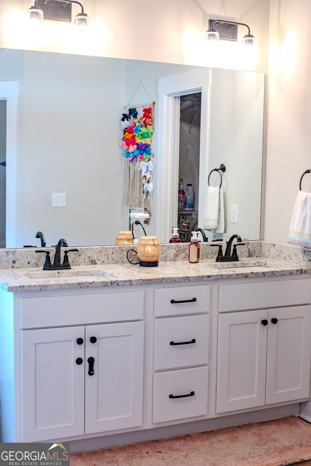 2980 Hd Atha Rd, Covington, GA 30014 - full bathroom featuring double vanity