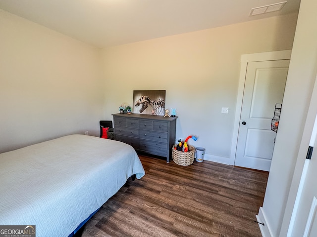 2980 Hd Atha Rd, Covington, GA 30014 - bedroom with dark wood finished floors