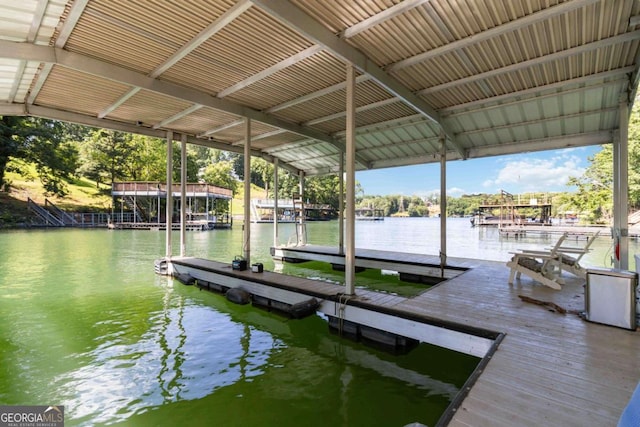 6551 Bermuda Ln, Flowery Branch, GA 30542 - dock featuring a water view