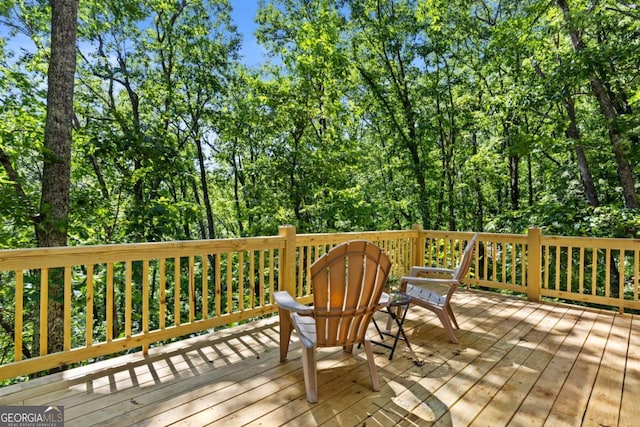 382 Highland Rd, Ellijay, GA 30540 - view of wooden terrace