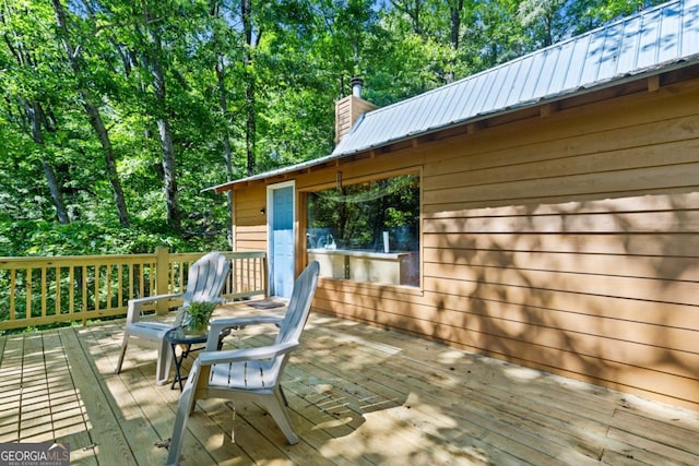 382 Highland Rd, Ellijay, GA 30540 - view of wooden terrace