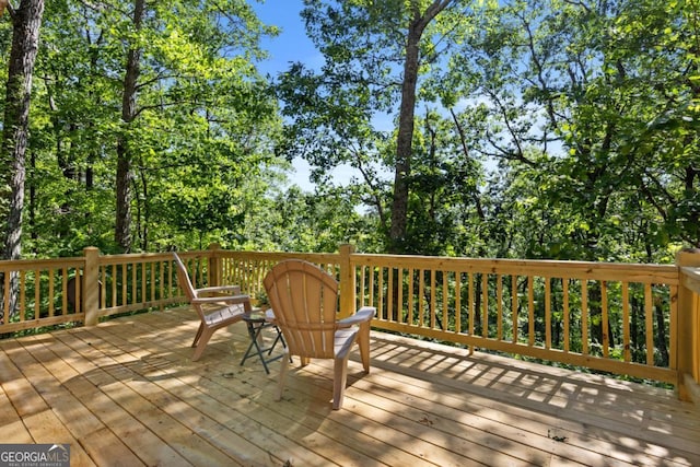 382 Highland Rd, Ellijay, GA 30540 - view of wooden terrace