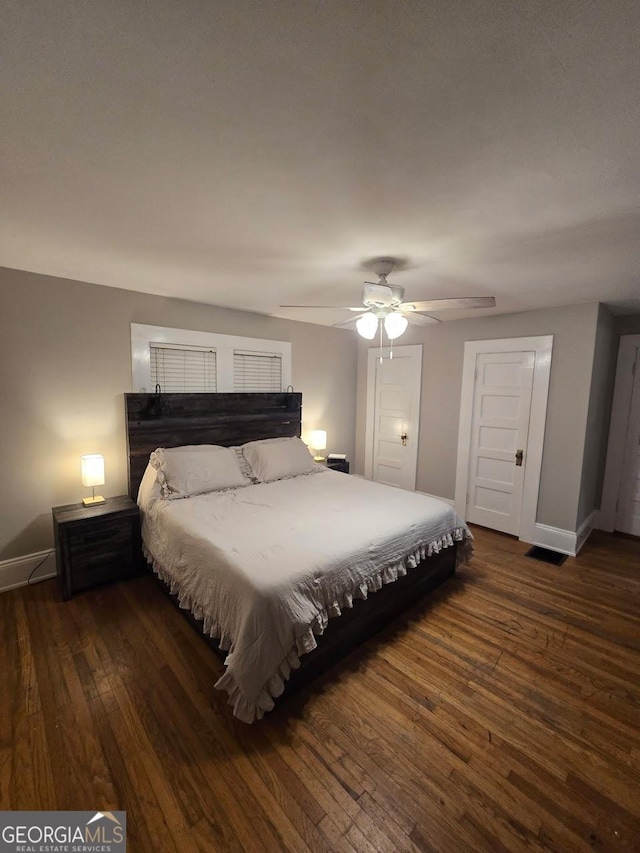 142 Griffin Dr, Carrollton, GA 30117 - bedroom featuring hardwood / wood-style floors and ceiling fan