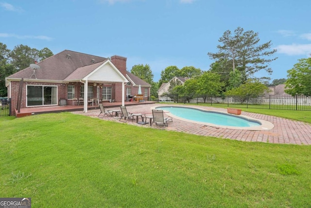1535 Lake Dow Rd, Mcdonough, GA 30252 - view of pool featuring a patio