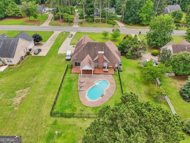 1535 Lake Dow Rd, Mcdonough, GA 30252 - aerial view of a pool area