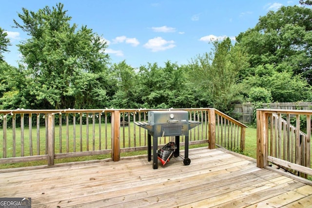 717 Morningside Dr, Dalton, GA 30721 - deck featuring a grill