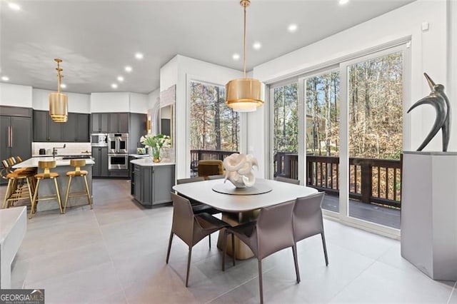 8610 Sentinae Chase Dr, Roswell, GA 30076 - dining area with recessed lighting
