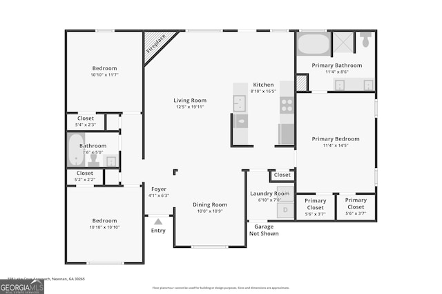 198 Lake Cv, Approach, Newnan, GA 30265 - property floor plan