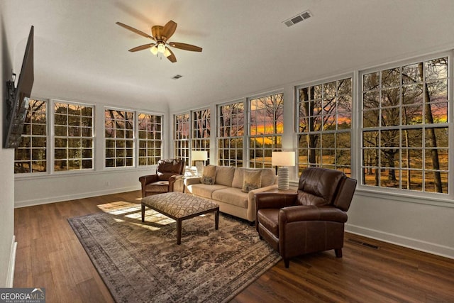 135 Mill Race Rd, Thomaston, GA 30286 - sunroom / solarium featuring baseboards, a wooden deck, and wood finished floors
