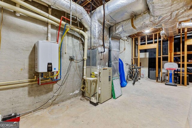 135 Mill Race Rd, Thomaston, GA 30286 - utilities featuring water heater and heating unit