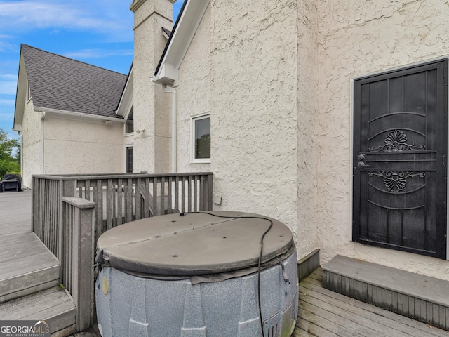 474 N Rover Rd, Williamson, GA 30292 - deck with a hot tub