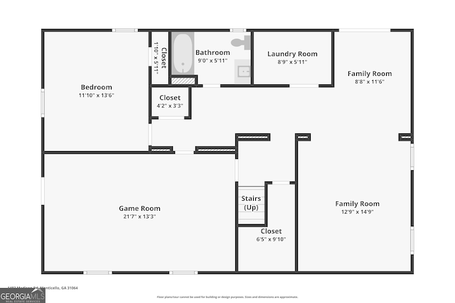 1483 Madison Rd, Monticello, GA 31064 - property floor plan