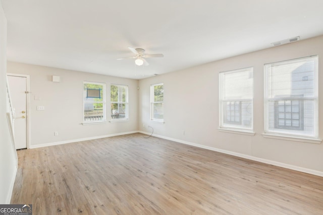 1177 Arlington Ave SW, Atlanta, GA 30310 - spare room with ceiling fan, light wood finished floors, and baseboards
