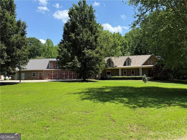 1451 Tappan Spur Dr, Watkinsville, GA 30677 - view of front of home with a front yard, a barn, and an outdoor structure