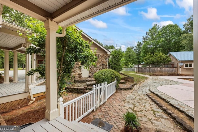 1451 Tappan Spur Dr, Watkinsville, GA 30677 - view of yard with a patio area