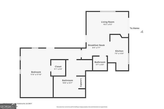 1451 Tappan Spur Dr, Watkinsville, GA 30677 - floor plan / room layout