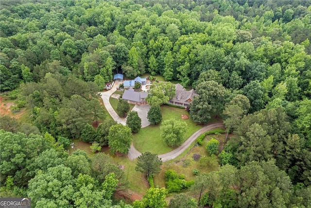1451 Tappan Spur Dr, Watkinsville, GA 30677 - aerial view of property and surrounding area with a forest