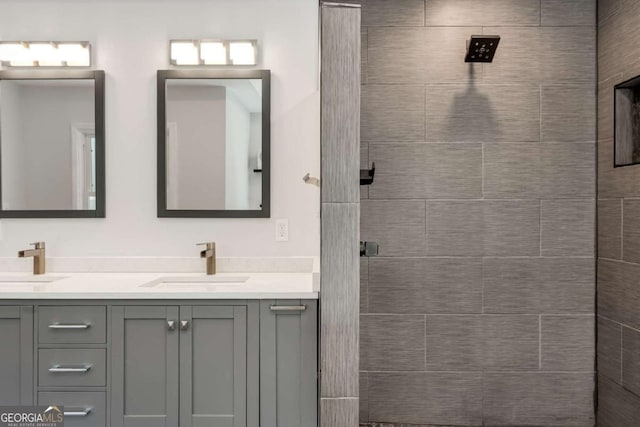 2356 Defoors Ferry Rd NW, Atlanta, GA 30318 - full bath with double vanity and tiled shower