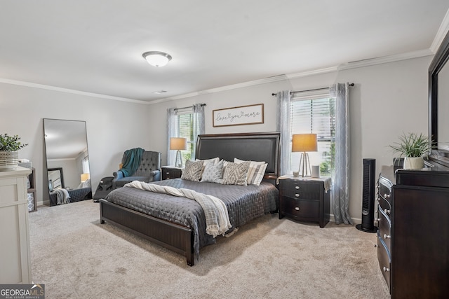 2127 Apple Orchard Way, Austell, GA 30168 - carpeted bedroom with ornamental molding and baseboards