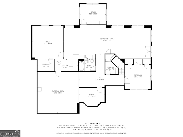 3495 Mill Bridge Dr, Marietta, GA 30062 - property floor plan