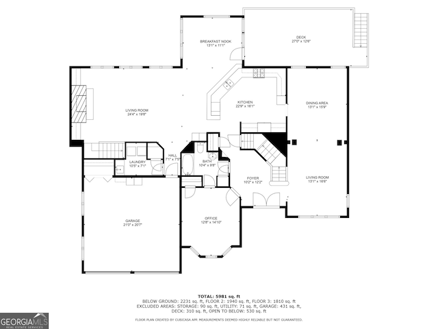 3495 Mill Bridge Dr, Marietta, GA 30062 - property floor plan
