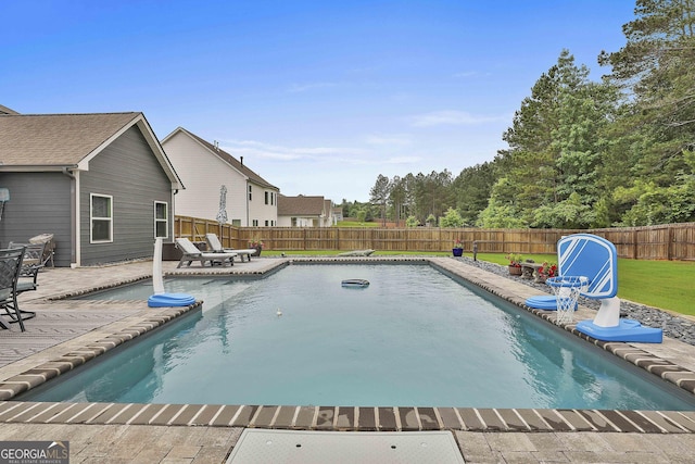 390 Cushing St, Senoia, GA 30276 - view of pool with a fenced backyard and a patio area