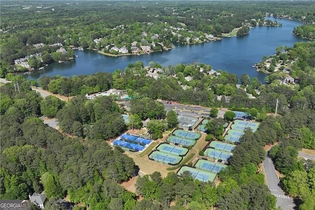 320 Dodd Ln, Alpharetta, GA 30005 - view of property location with a forest and a nearby body of water