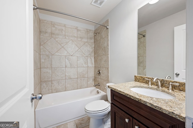 6585 Canyon Cv, Cumming, GA 30028 - full bath with vanity and shower / washtub combination