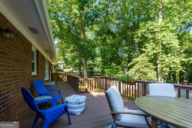 2121 Elysian Cir, Gainesville, GA 30501 - deck with outdoor dining area