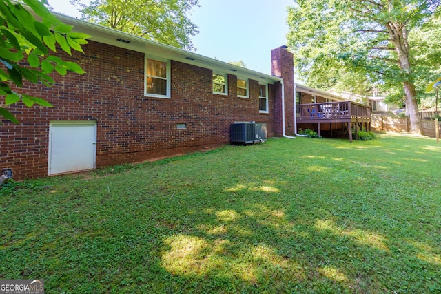 2121 Elysian Cir, Gainesville, GA 30501 - view of yard featuring a wooden deck