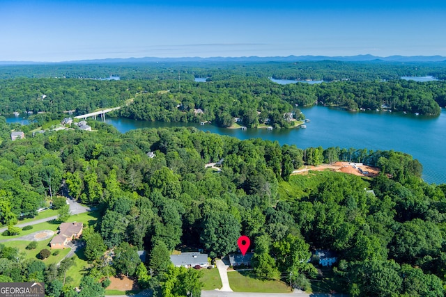 2121 Elysian Cir, Gainesville, GA 30501 - view of property location with a forest and a water and mountain view