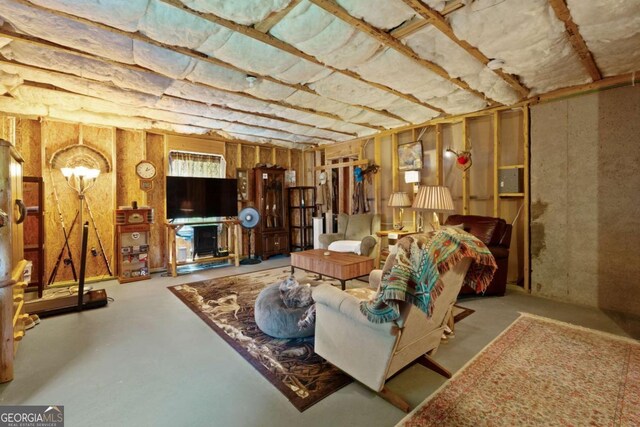 3420 Griffin Way, Cumming, GA 30040 - living room featuring concrete floors