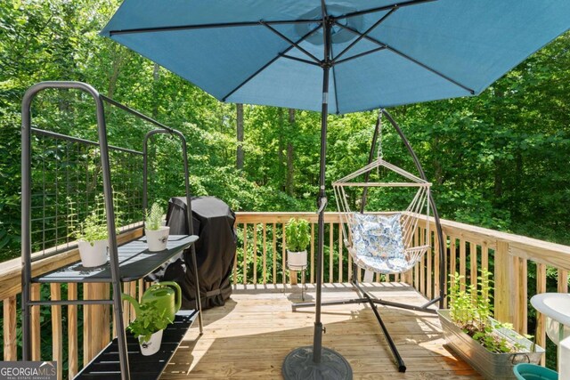 3420 Griffin Way, Cumming, GA 30040 - deck featuring a grill