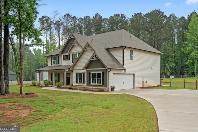 337 Paynes Lake Rd, Carrollton, GA 30116 - craftsman inspired home featuring concrete driveway, a garage, and roof with shingles